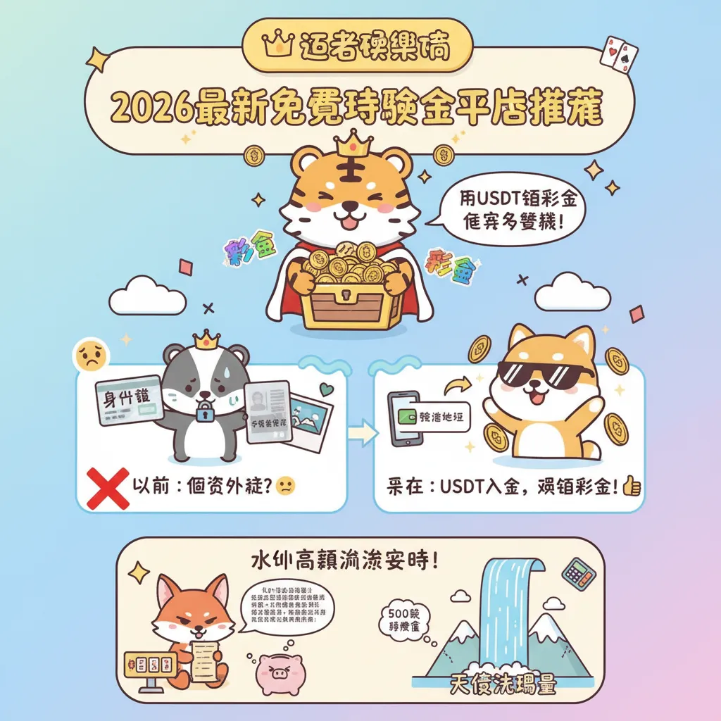 2026最新免費體驗金平臺推薦，用USDT領彩金免實名審核